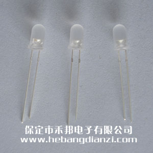 Φ5白发翠绿雾状灯