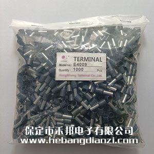 VE管型(xíng)端子(zǐ) E4009 内孔径4 黑色