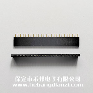 2.54单(dān)排座25P 镀金0.8U 优质